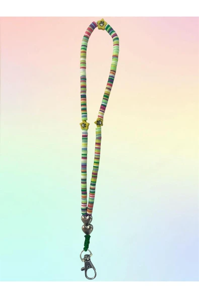 Tüm Kılıflara Uyumlu Yeşil Kalpli El Telefon Askısı - Resim 2