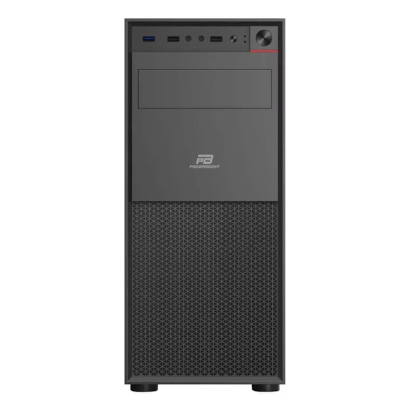 PowerBoost PB-A400B 400W USB 3.2 ATX Mid Tower Siyah Kasa - Resim 2