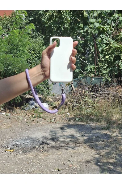 TÜM KILIFLARLA UYUMLU LİLA TELEFON EL ASKISI ürün görseli