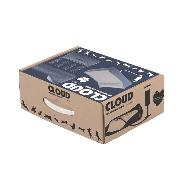 M-Pets Cloud Fonksiyonel Şişirilebilir Yatak Navy - Resim 2