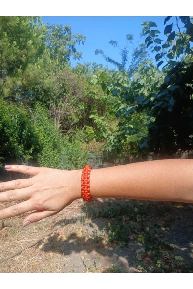 Paracord Bileklik Turuncu cobra modeli ürün görseli