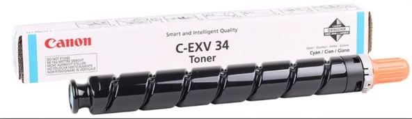 Canon C1225 Muadil Toner / C-EXV034 Muadil Toner Mavi - Resim 3
