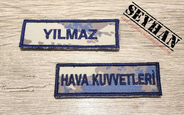 Hava Kuvvetleri 2019 Kamuflaj İsimlik ve Hava Kuvvetleri Yazısı - 2