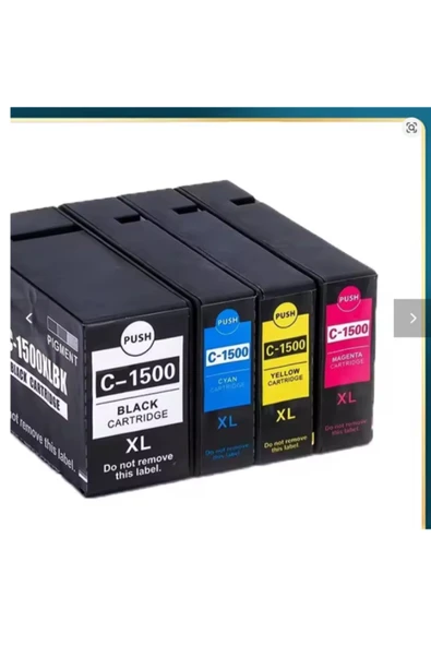 Lazer Ofis Malzemeleri Canon PGI1500XL Sarı Muadil Kartuş 0,935K - Resim 2