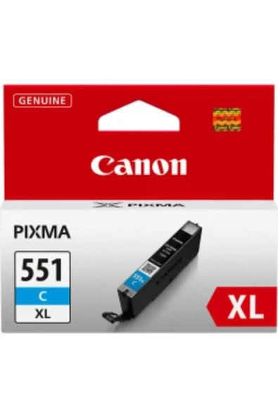 Lazer Ofis Malzemeleri Canon CLI551XL Mavi Muadil Kartuş 0,67K - Resim 2