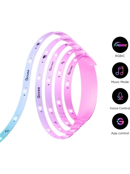 Govee RGBICW Koruyucu Kaplamalı Led Şerit Işık S (3 M) - H612FCD1 - 2