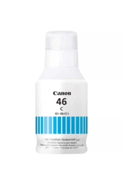 Lazer Ofis Malzemeleri Canon Gi-46 Mavi Orjinal Mürekkep 135 Ml. - Resim 2