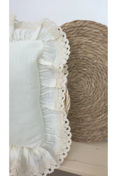 gros shop Müslin Yeni Doğan 4Katlı Organik %100Pamuk Kişiye Özgü Nakışlı Hastane Çıkış Seti (Papatya Model-6) - Resim 4