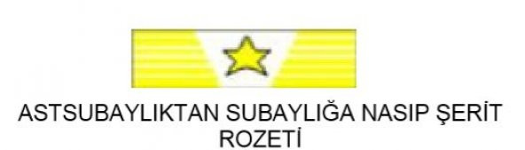Astsubaylıktan Subaylığa Nasıp Şerit Rozeti