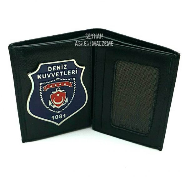 Deniz Kuvvetleri Armalı Deri Cüzdan