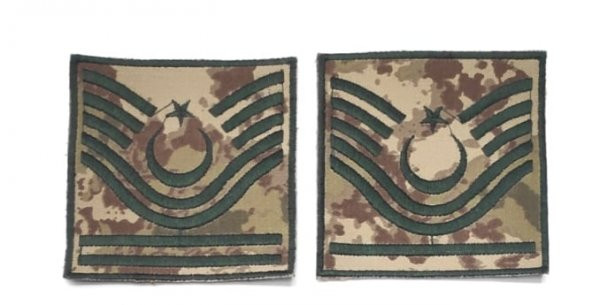 ASTSUBAY RÜTBE YENİ KAMUFLAJ - 9cmx9cm CIRTLI - 1