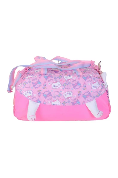 Vest Pembe Kedi Çocuk Spor Çantası - 2