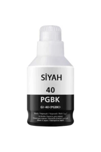 Lazer Ofis Malzemeleri Canon Gi-40 Siyah Muadil Mürekkep 135 Ml. 6k - 1