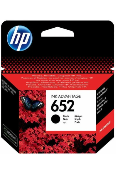 Lazer Ofis Malzemeleri Hp 652 Siyah Orjinal Kartuş 0,36K ürün görseli 1