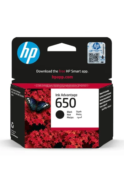Lazer Ofis Malzemeleri Hp 650 Siyah Orjinal Kartuş 0,36K ürün görseli 1
