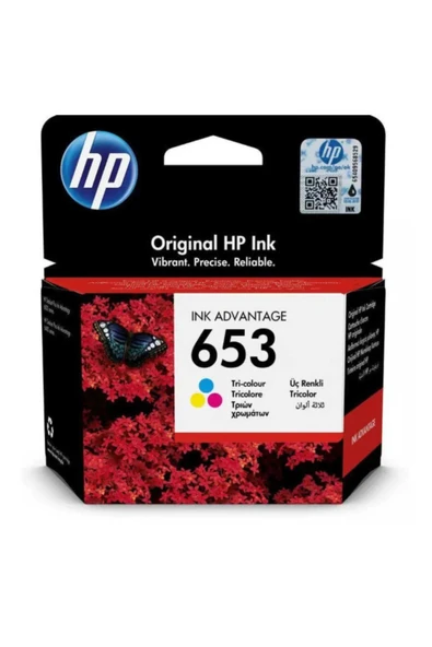 Lazer Ofis Malzemeleri Hp 653 Renkli Orjinal Kartuş 0,2k ürün görseli 1