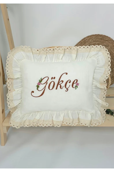 gros shop Müslin Yeni Doğan 4Katlı Organik %100Pamuk Kişiye Özgü Nakışlı Hastane Çıkış Seti (Papatya Model-8) - Resim 4