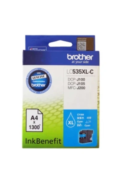 Lazer Ofis Malzemeleri Brother LC535XL Mavi Orjinal Kartuş 1,3k ürün görseli