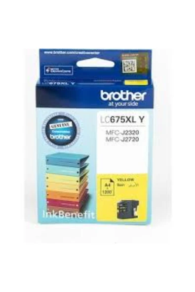 Lazer Ofis Malzemeleri Brother LC675XL Sarı Orjinal Kartuş 1,2k - Resim 2