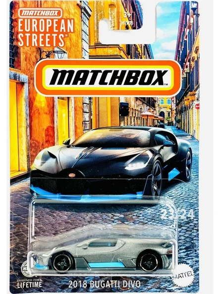 Matchbox European Streets 2018 Bugatti Divo - HVV44 - 1