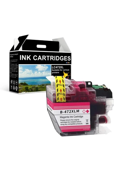 Lazer Ofis Malzemeleri Brother LC472 Kırmızı Orjinal Kartuş 0,55K - Resim 2