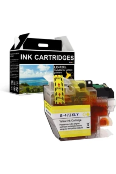 Lazer Ofis Malzemeleri Brother LC472 Sarı Orjinal Kartuş 0,55K - Resim 3