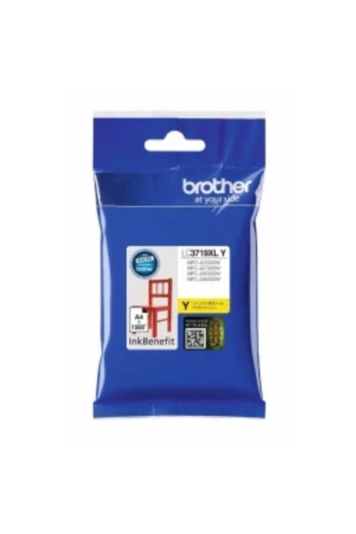 Lazer Ofis Malzemeleri Brother LC3719XL Sarı Orjinal Kartuş 1,5k ürün görseli 1