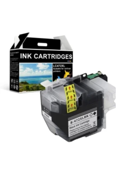 Lazer Ofis Malzemeleri Brother LC472XL Siyah Muadil Kartuş 3k - Resim 2
