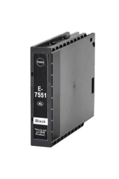 Lazer Ofis Malzemeleri Epson T7551XL Siyah Muadil Kartuş 5k ürün görseli 1