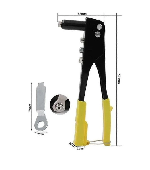 Profesyonel Perçin Tabancası Araç Koltuk Mobilya 24 cm - 7