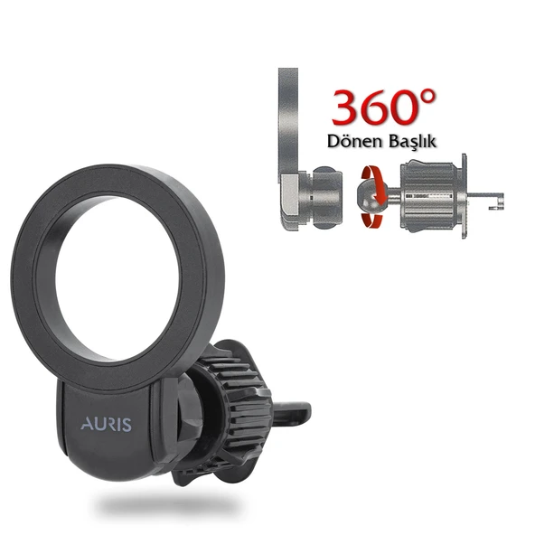 Auris H130 Araç İçi Havalandırma Manyetik Telefon Tutucu - 1