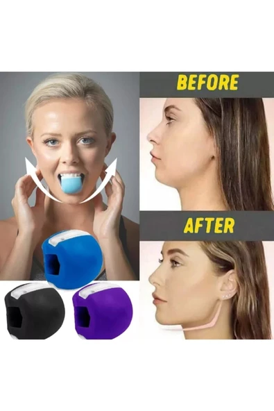 Fitness Yüz Masseter Unisex Ağız Çene Egzersiz Kas Geliştirme Topu