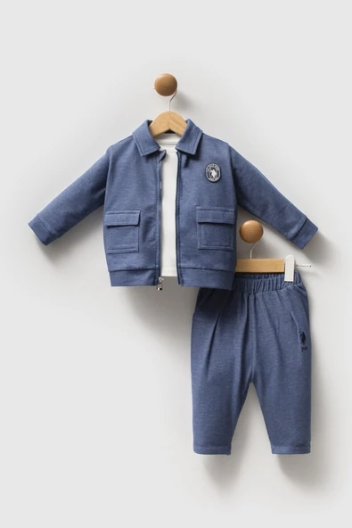 U.S. Polo Assn 3'lü Takım USB2597 Mavi ürün görseli