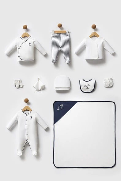 U.S. Polo Assn Hastane Cıkısı 10’lu set USB2620 Beyaz