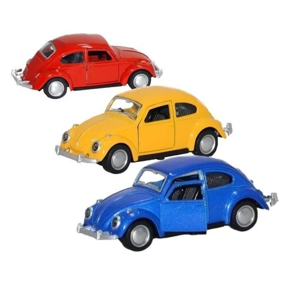 Çek Bırak Metal Retro Vosvos Araba  - 6636-18T - 4