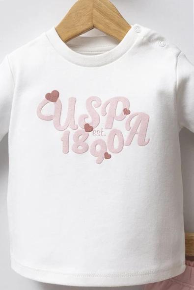 U.S. Polo Assn 3'lü Takım USB2712 Açık Pembe - Resim 3