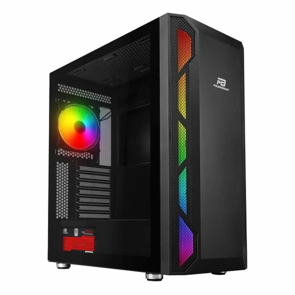 PowerBoost VK-G3701B 550W 80+ USB 3.2 ARGB ATX Mid Tower Siyah Kasa - 1