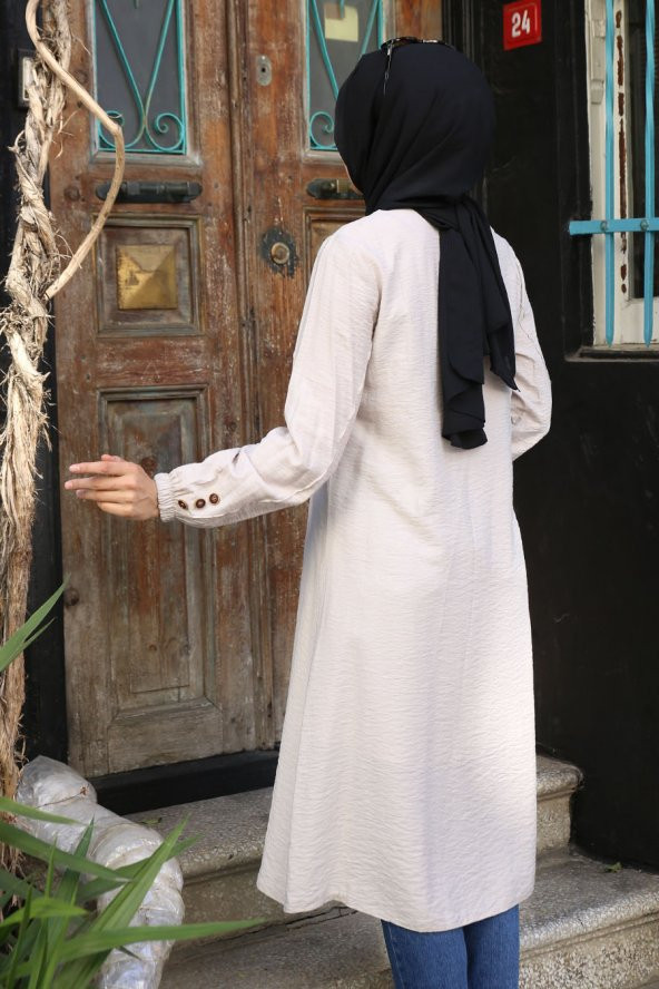 Fermuarlı Kap - Bej - 2