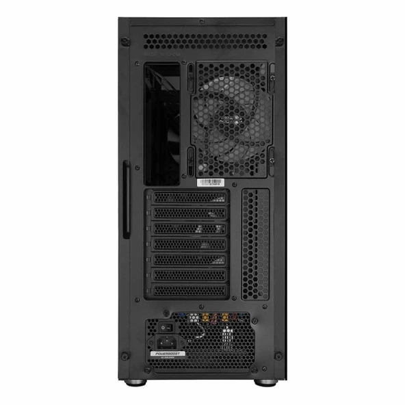 PowerBoost VK-G3701B 550W 80+ USB 3.2 ARGB ATX Mid Tower Siyah Kasa - 5