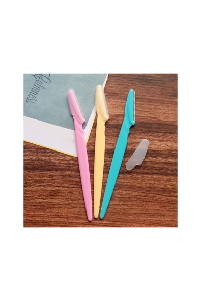 Premium 3'lü Kaş Usturası Paslanmaz Çelik Başlık - 3