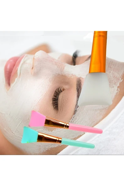 Silikon Maske & Krem Sürme Spatulası 1 Adet Karışık Renk
