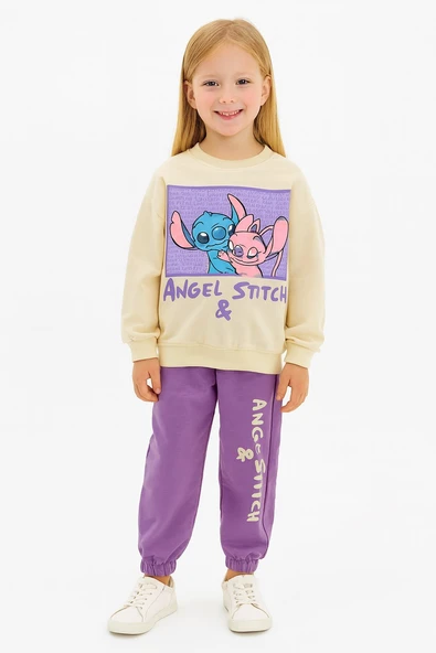 Stitch Kız Çocuk Eşofman Takım - 1