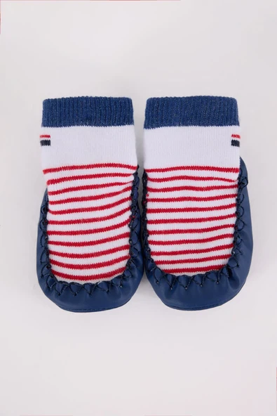 U.S. Polo Assn Çarık Çorap USB2600 Beyaz-Lacivert - Resim 2