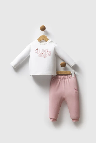 U.S. Polo Assn 3'lü Takım USB2712 Açık Pembe - Resim 2