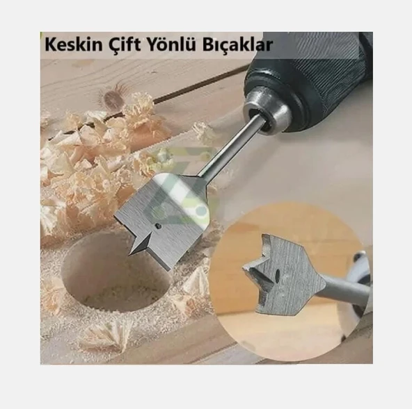 6 Parça Tahta Ahşap Oyma Ağaç Delici Yaprak Matkap Uç Seti Yaprak Panç Yaprak Punch Kelebek Panç - 4