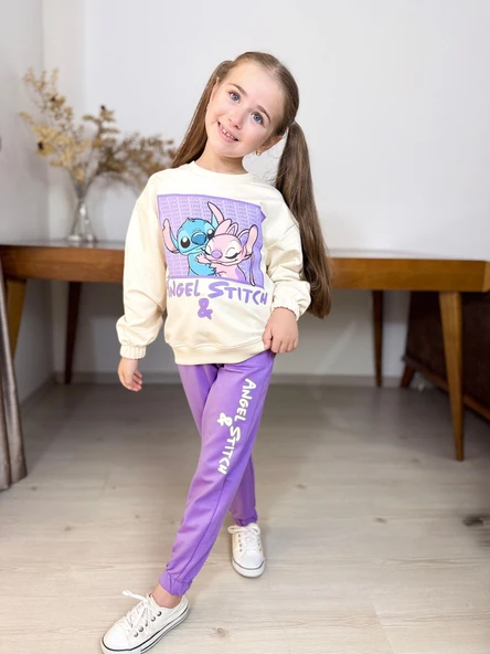 Stitch Kız Çocuk Eşofman Takım - 2