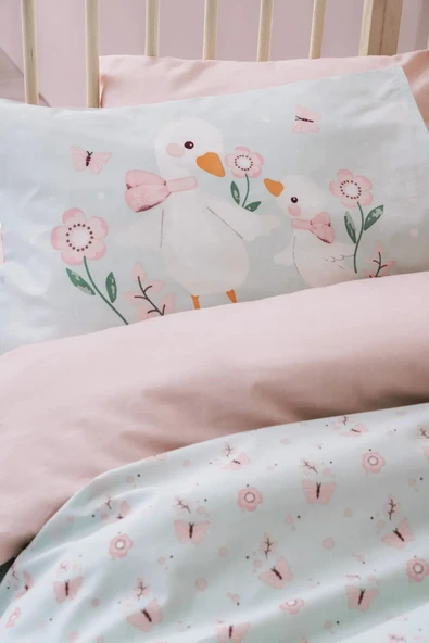 Cotton Box Bebek Nevresim Takımı Mamiduck Pembe - 2