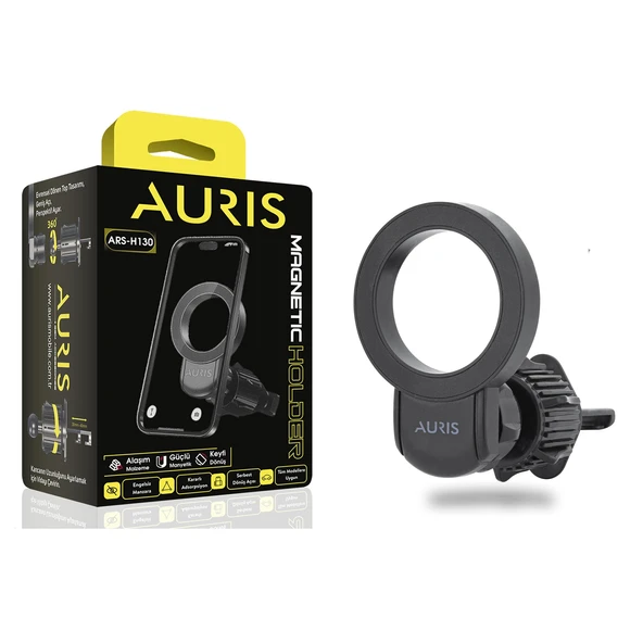 Auris H130 Araç İçi Havalandırma Manyetik Telefon Tutucu - 2