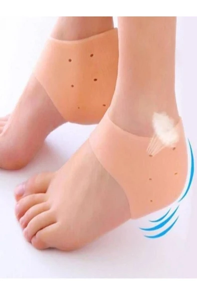 Topuk Gömleği Diken Çorabı Koruyucu Gömlek Topuk Tabanlık Ten Rengi - 2