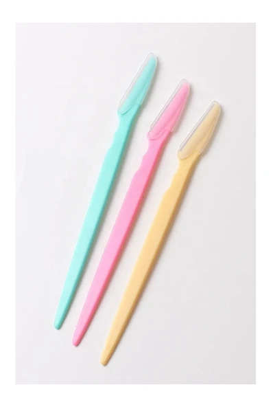 Premium 3'lü Kaş Usturası Paslanmaz Çelik Başlık